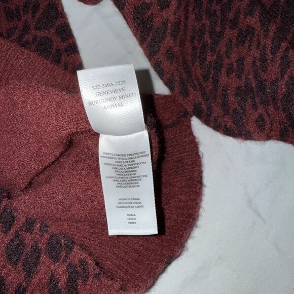 Rails Genevieve animal-print wool-cashmere sweater - Size Small - Picture 8 of 10